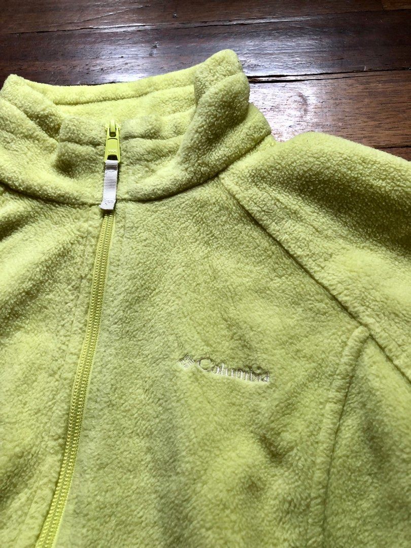 Lime green columbia jacket sales