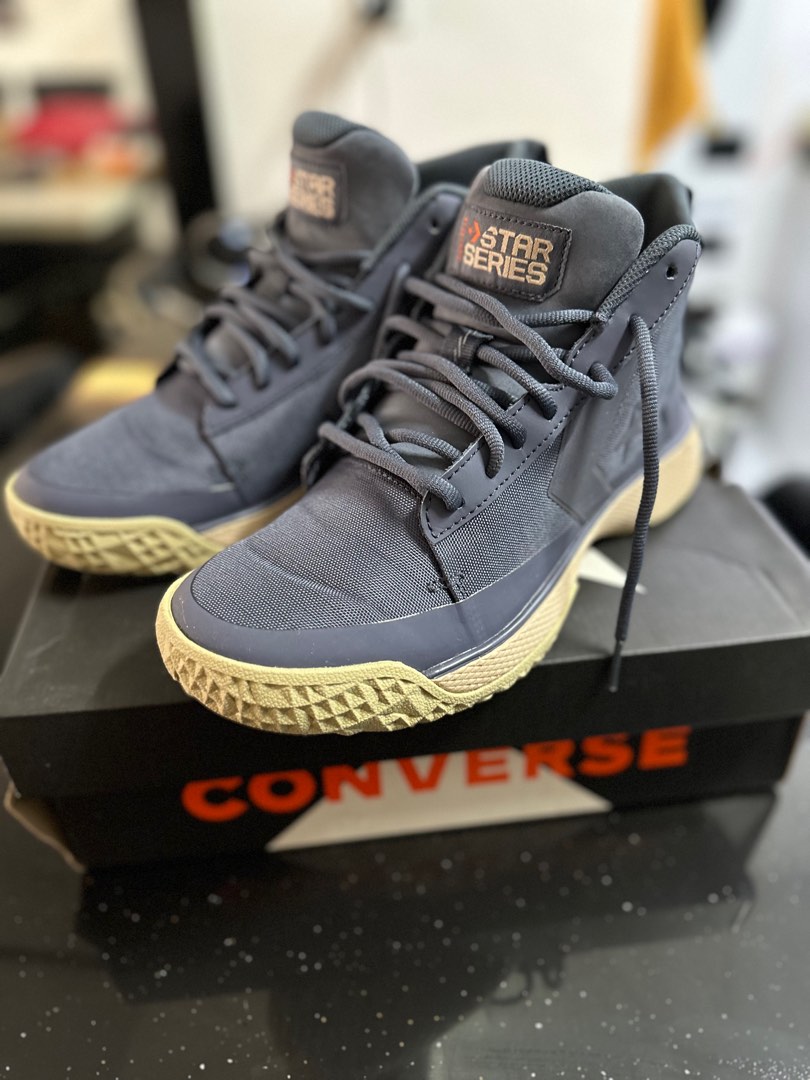 Converse Star Series BB Mid Carbon Grey Papyrus Campfire Men s Fashion Footwear Sneakers on Carousell