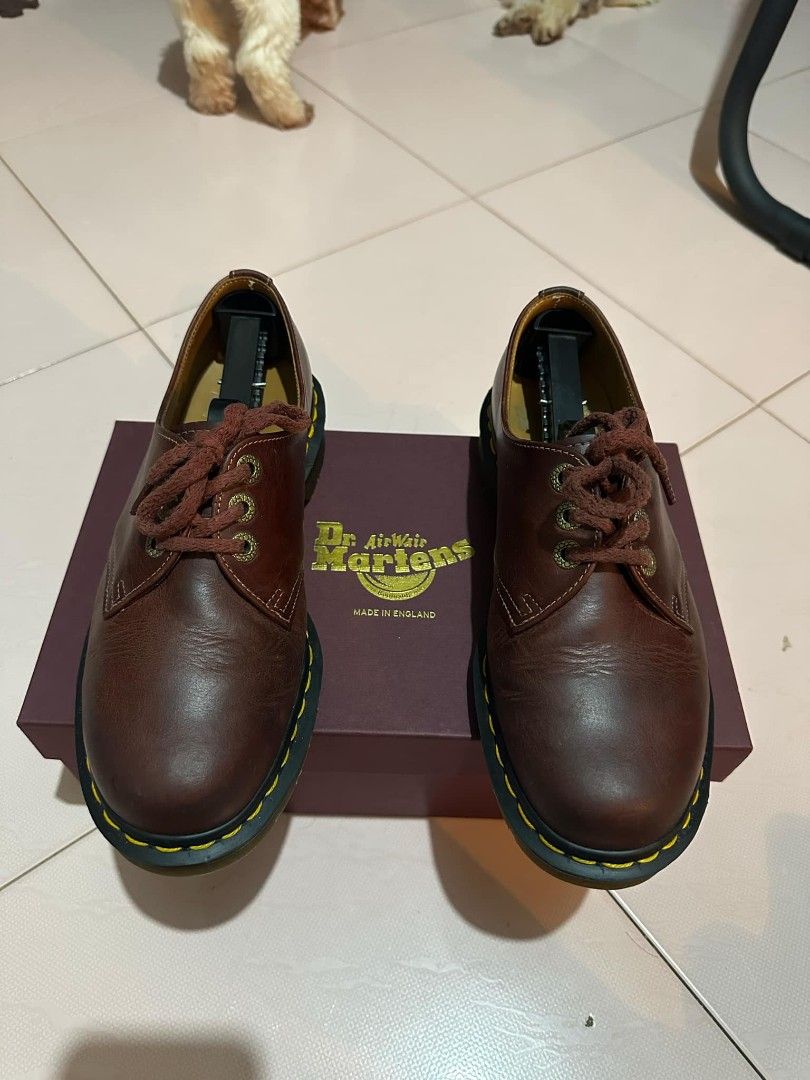Dr. Martens 1461 Horween Leather Made in England Men s SLIM NARROW FIT Men s Fashion Footwear Dress Shoes on Carousell