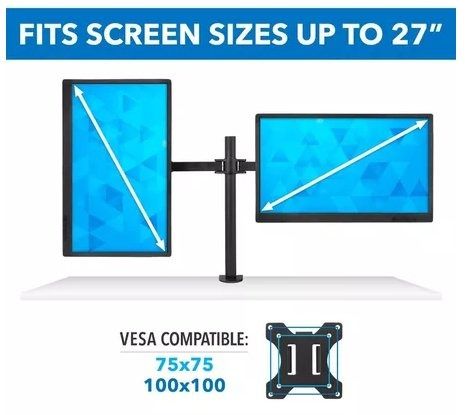 Dual Monitor Bracket Viewplus N-27 Single Arm Clamp, Computers & Tech ...