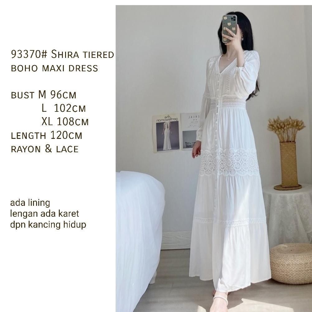 knee length dresses for ladies Dress Lengan Panjang Savy Blue White  LOGO JEANS