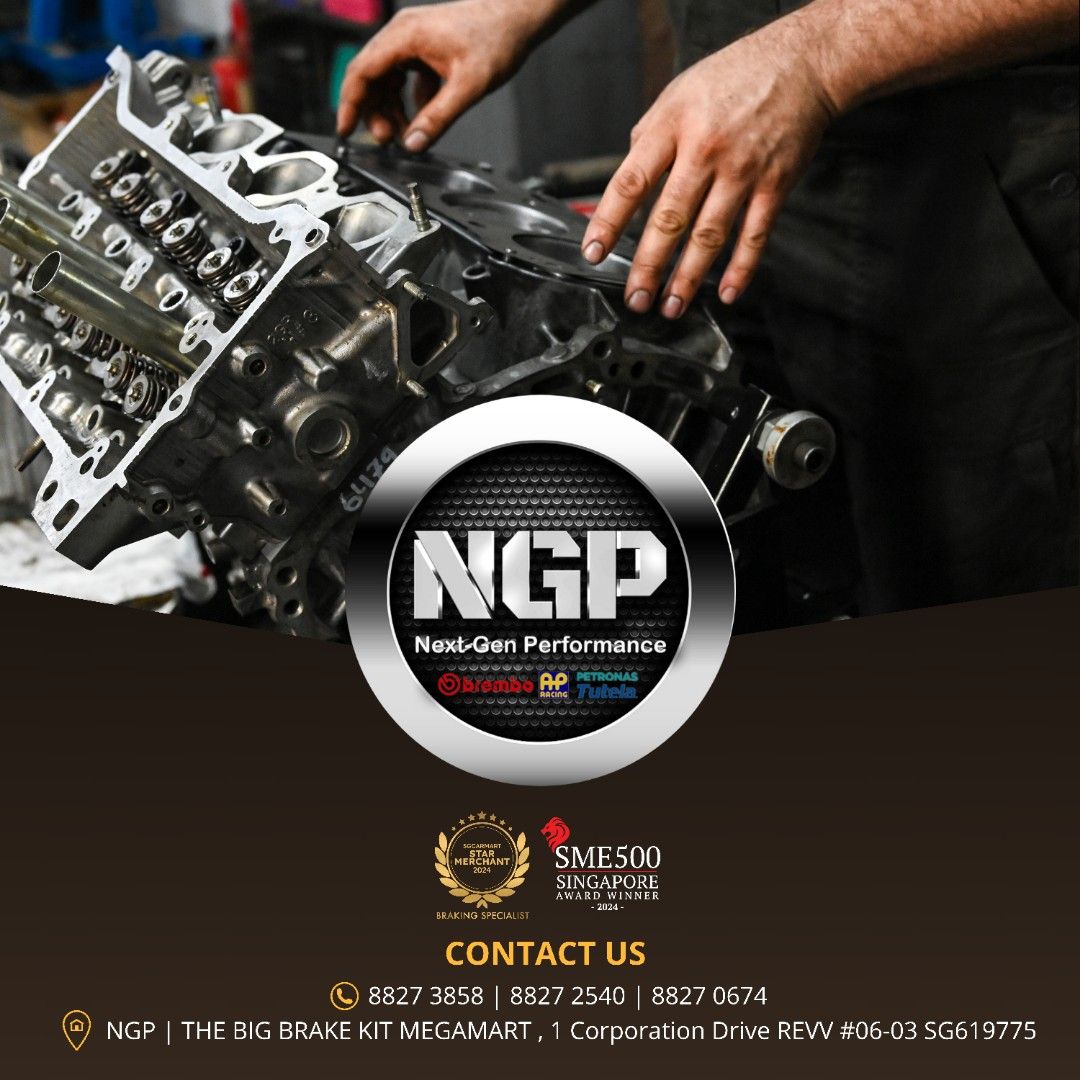 Engine Oil Servicing Promotion , CASTROL , MOTUL, SINOPEC , BMW , MERCS , AUDI , VOLKSWAGEN, TOYOTA , HONDA , MITSUBISHI , NISSAN , BREMBO , AP-RACING (Category: Car Workshops & Services) located in Singapore. Submitted by next-genperformance (Listing ID 1325982847, Image 3). Description: 🚗🔧 𝗘𝗻𝗴𝗶𝗻𝗲 𝗢𝗶𝗹 𝗦𝗲𝗿𝘃𝗶𝗰𝗶𝗻𝗴 𝗣𝗮𝗰𝗸𝗮𝗴𝗲𝘀 𝗡𝗼𝘄 𝗔𝘃𝗮𝗶𝗹𝗮𝗯𝗹𝗲 𝗮𝘁 𝗡𝗚𝗣! 🔧🚗 💰𝗣𝗮𝗰𝗸𝗮𝗴𝗲𝘀 𝗦𝘁𝗮𝗿𝘁𝗶𝗻𝗴 𝗮𝘁 𝗝𝘂𝘀𝘁 $𝟯𝟲