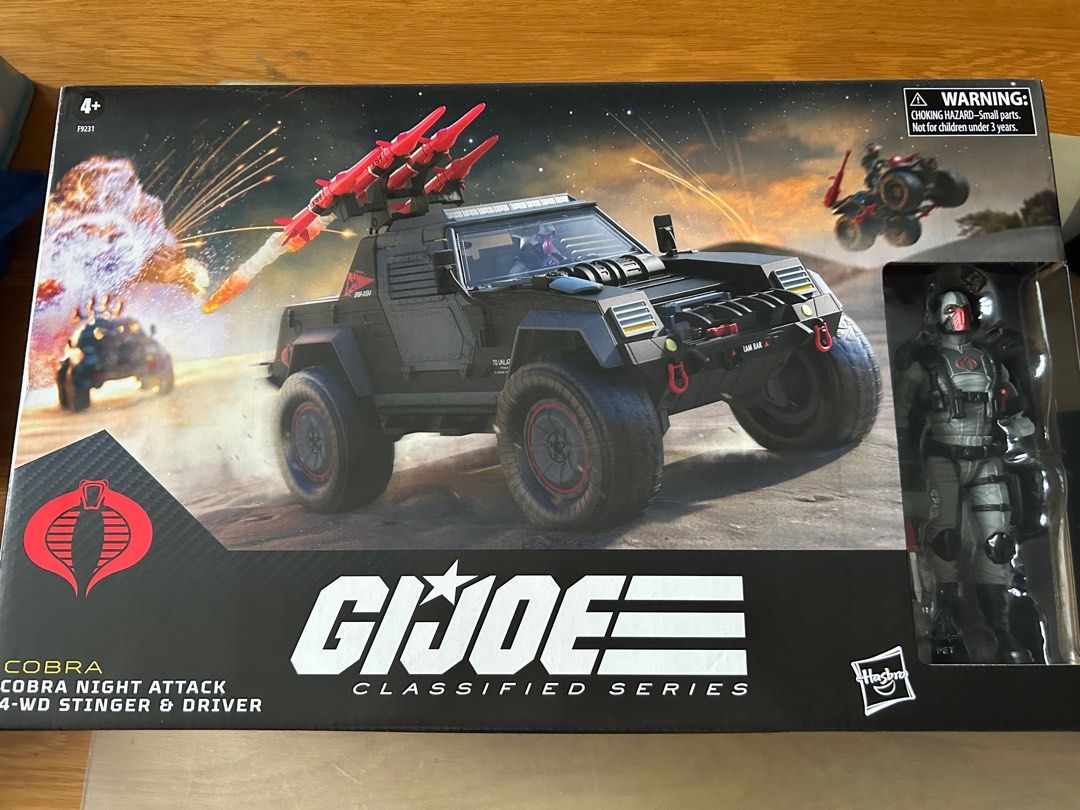 Gi joe-Cobra jeep 4x4 Night Attack Stinger -vintage 1984