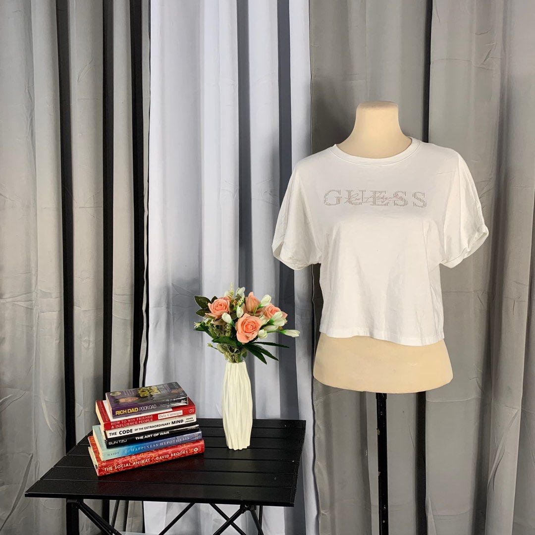 Guess white shirt womens new arrivals