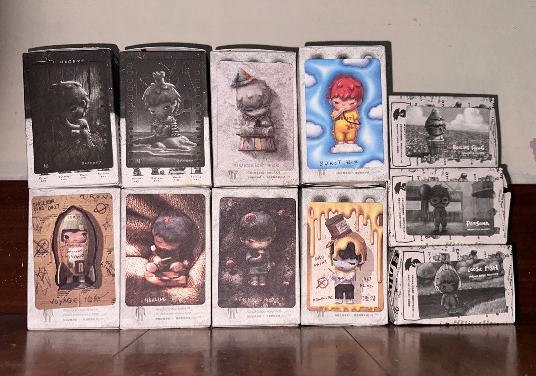 Hirono for sale (Category: Designer & Blind Box Toys) located in Manila. Submitted by asramos02 (Listing ID 1326077087, Image 1). Description: Dm for prices and details Reshape: Paradise Lost (sealed) Burst (sealed) Drowning (sealed)❌❌❌ Voyage❌❌❌ Healing❌❌❌ Parasite Mime: Secrecy ❌❌❌ Prison ❌❌❌ Little Mischief: Boiling frog ❌❌❌ Persona❌❌❌ Loose Fish❌❌❌ Please contact via message if urgent.