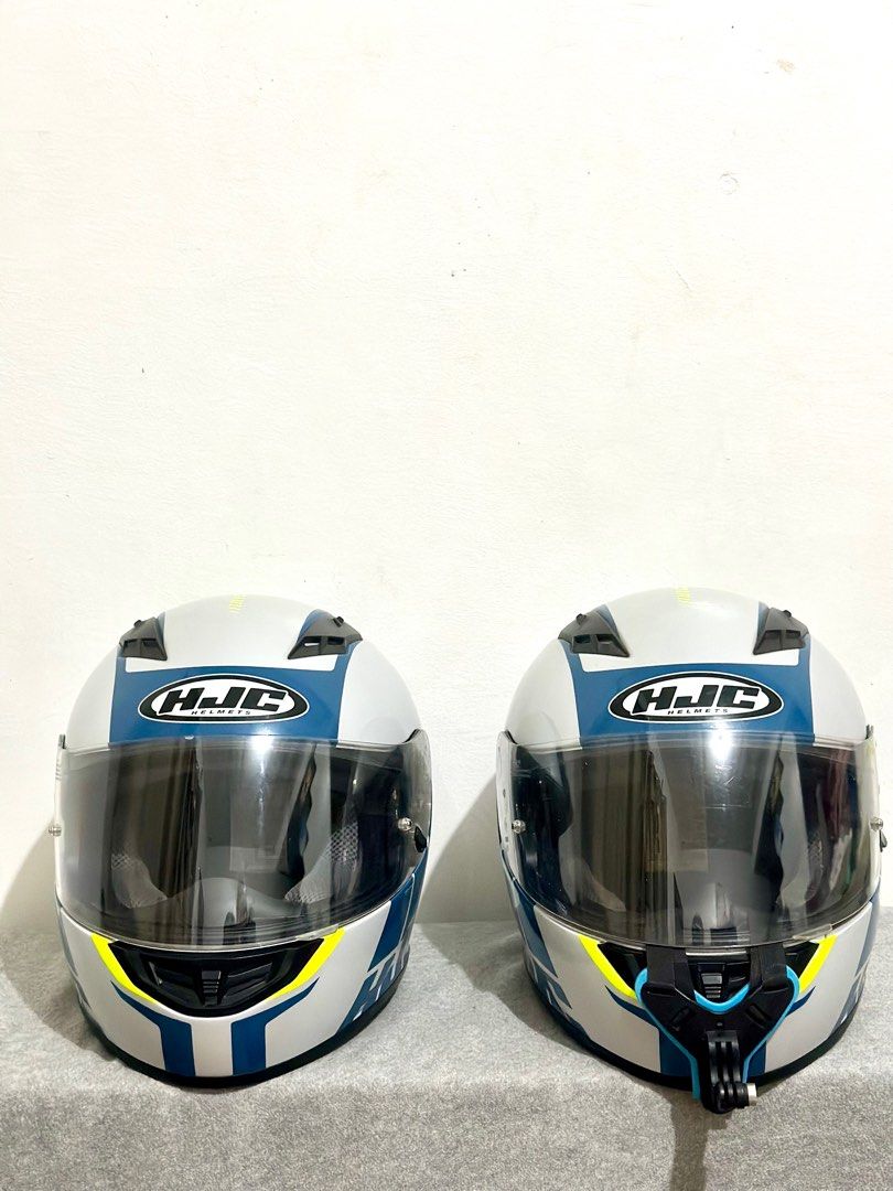 HJC CS15 Helmet - BUNDLE PRICE (Category: Helmets and other Riding Gears) located in Muntinlupa City. Submitted by daphned10 (Listing ID 1326049255, Image 2). Description: Size: Large (59-60 cm) & XXL (63-64 cm) Complete with Pads Sunvisor Clear lens Comes with Original Box Go Pro Mount NOT INCLUDED With minimal scratches only.