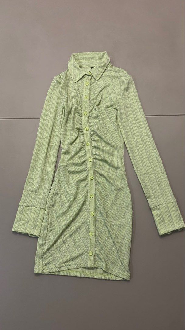 H&m button up dress hot sale