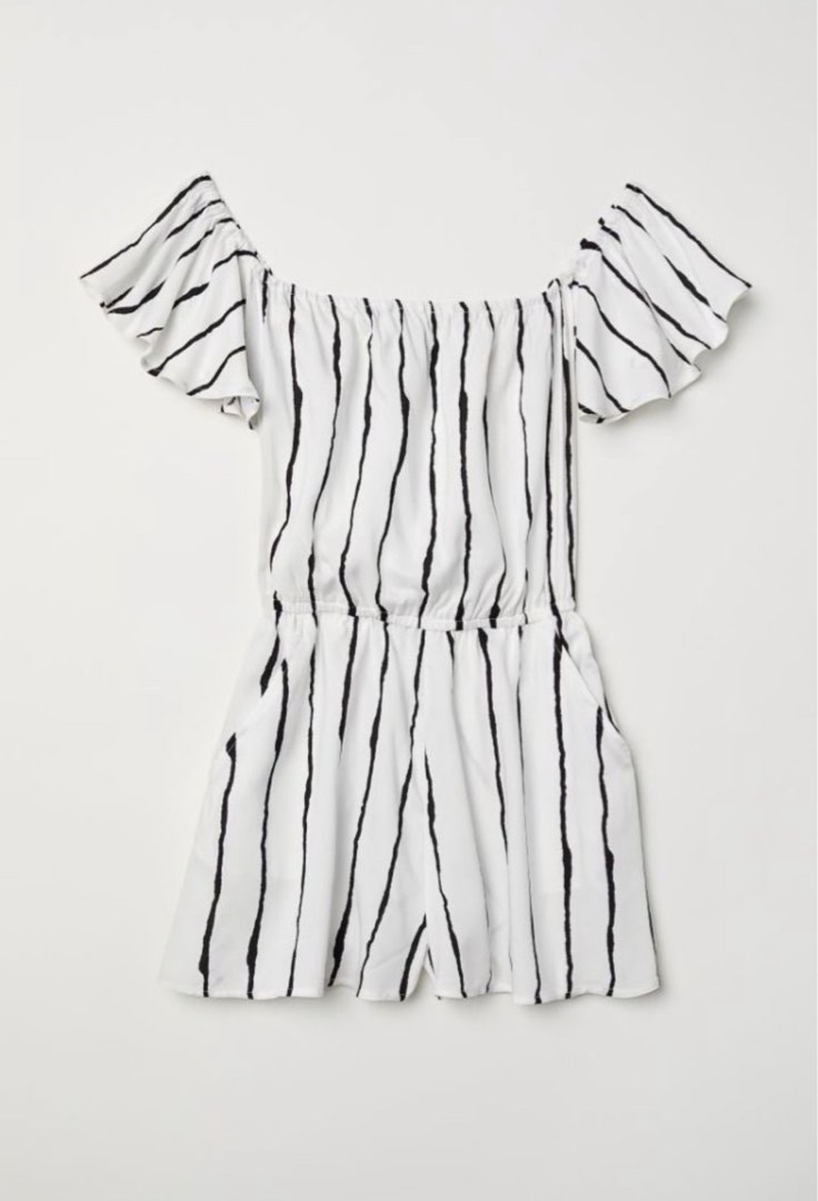 H&m off shoulder jumpsuit shop