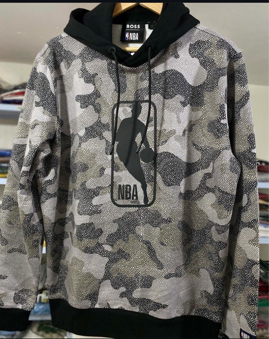 Hugo Boss Hoodie (Category: Coats, Jackets and Outerwear) located in Mandaluyong City. Submitted by mayanimosity (Listing ID 1324311841, Image 2). Description: Men's NBA Hugo Boss Black Camo Pullover Hoodie Hood with drawstring Condition: Brand new Medium Includes Hugo Boss and NBA co-branded lanyard Price: 5000 Ships from Mandaluyong c/o buyer.