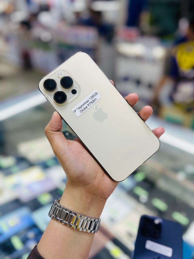 Iphone 14 Promax 128GB 97BH GLOBELOCKED NO ISSUES (Category: iPhone 14 Series) located in San Juan City. Submitted by saabangadgetshop (Listing ID 1326119920, Image 1). Description: Onhand | Pre-owned iPhone 14 Promax 128GB 97% Battery Health NTC APPROVED Globelockef NO HIDDEN ISSUES NO HISTORY OF REPAIR 99%Smooth TEST TO SAWA RESET ALL YOU WANT NOT REFURBISHED AUTHENTIC PHONE ALL WORKING Mode of Payment : ⬇️ ▪️Cash ▪️Bank Transfer ▪️Gcash 📍Inst