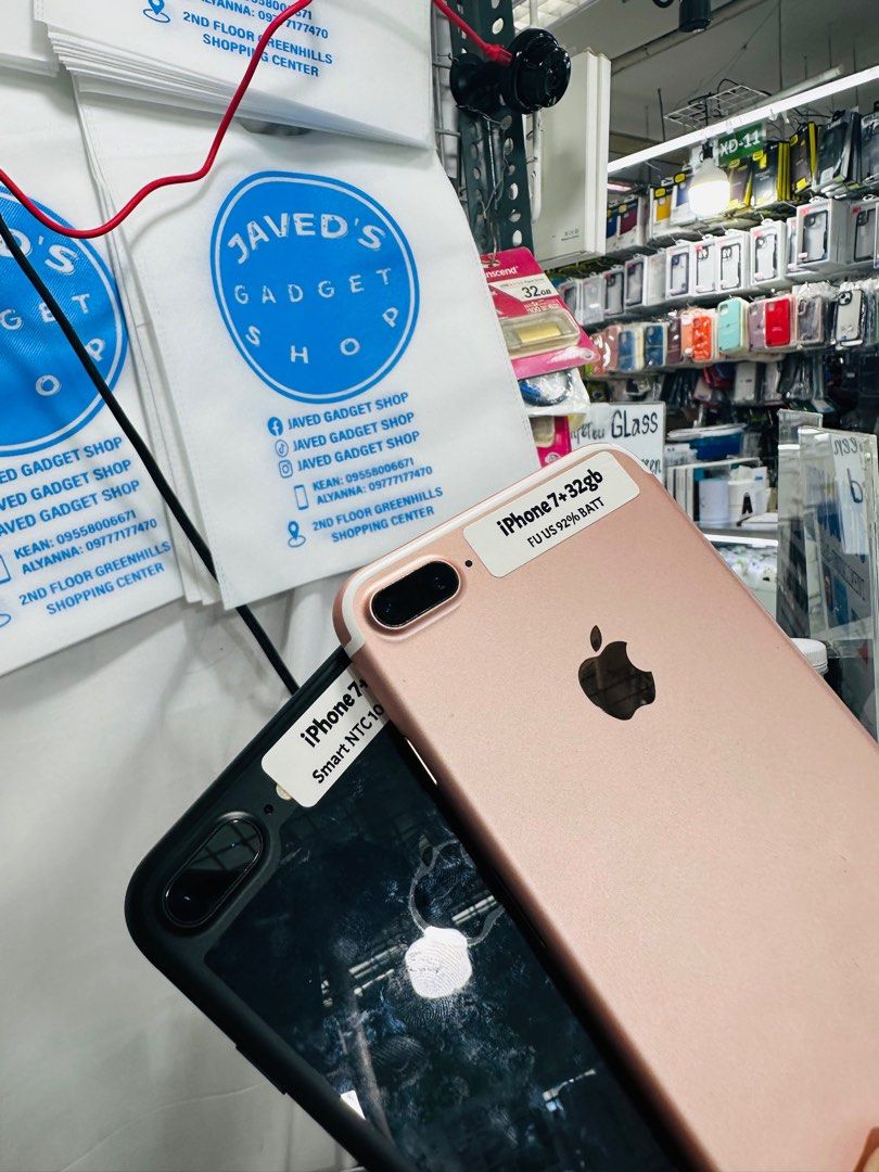 Iphone 7 Plus 32gb 100% batt FU (Category: iPhone 7 Series) located in San Juan City. Submitted by javedsgadgetshop (Listing ID 1326112957, Image 2). Description: OPEN FOR INSTALLMENT VIA CREDIT CARD/GGIVES/SPAY/BILLEASE & SWAP/TRADE-IN! BUY AND SELL! Quick Specs : Iphone 7+ •32gb •NTC Variant •100% batt health •Factory Unlock •95% Smoothness •No hidden issue | No Repaired •100% Authentic | Not Refurbished •w/ OEM Charger & store warranty ❣️ - se