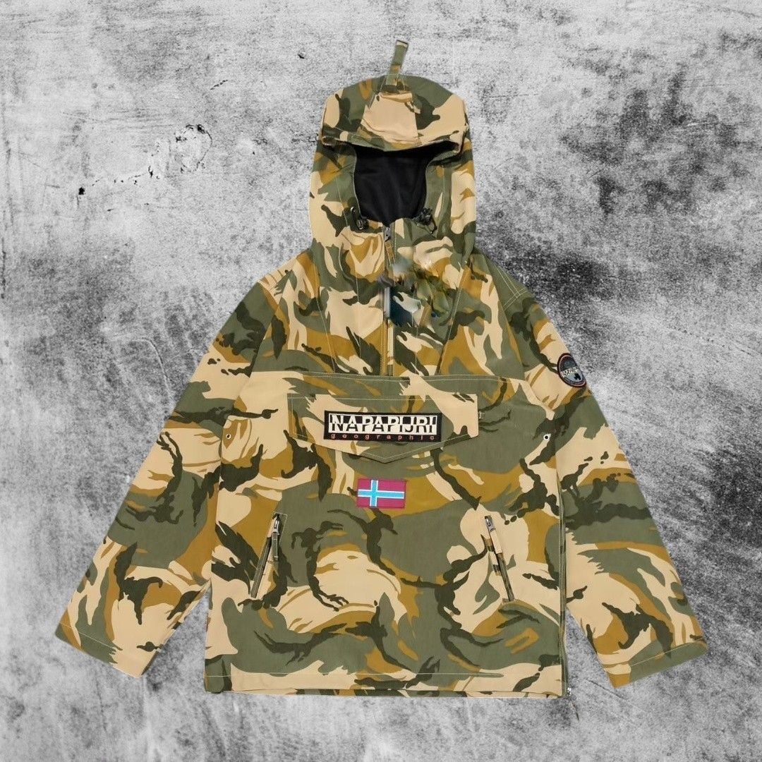 Camo Jacket Napapijri Rain Coat Jaket Napapijri Rainforest Camou