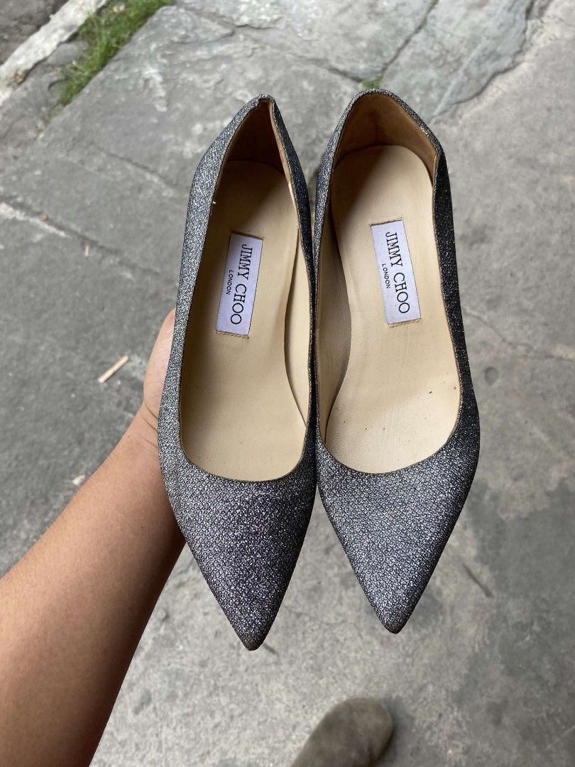 Jimmy choo abel glitter pumps Women s Fashion Footwear Heels on Carousell