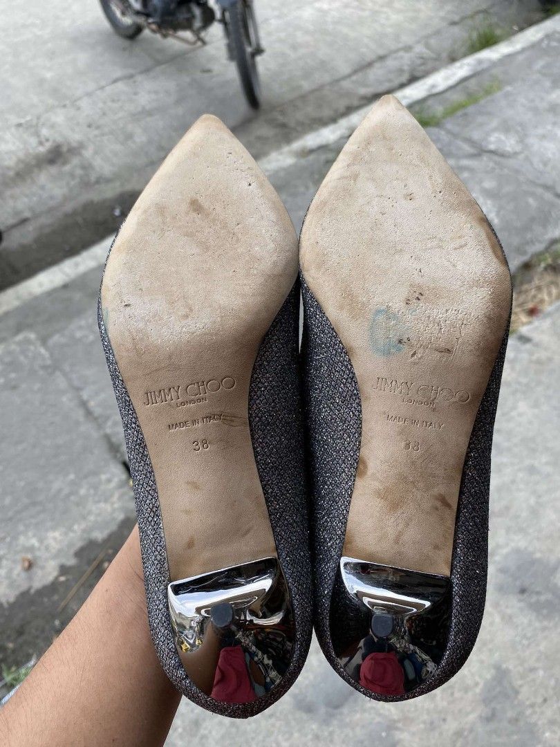 Jimmy choo abel glitter pumps Women s Fashion Footwear Heels on Carousell