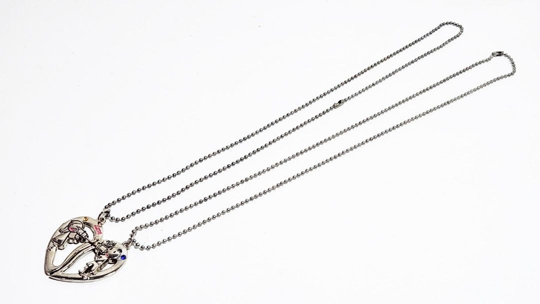 Piece Necklace At Mr Price Kalung Silver Couple Love Boy Girl