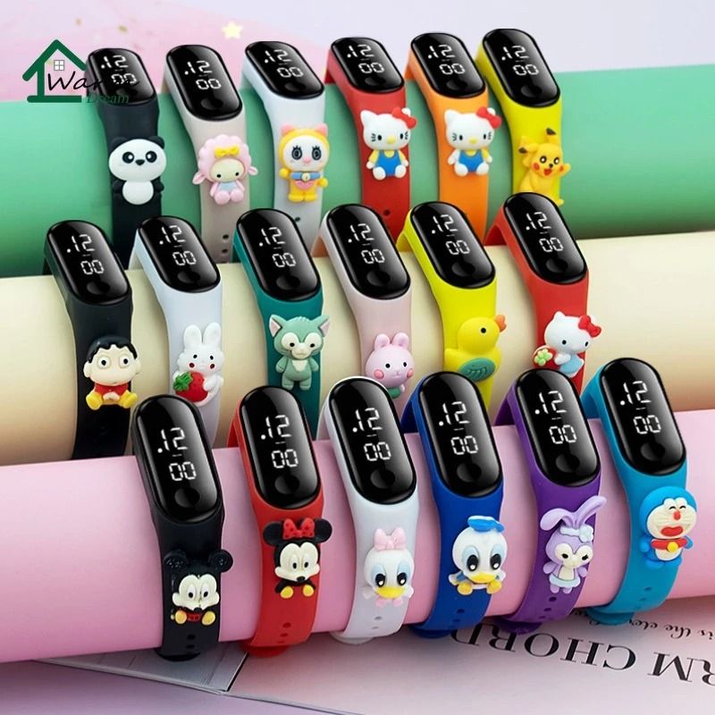 Kids Watch Captain America Cartoon Character LED Sport Watch Electronic Watch Spiderman Sport Digital Wrist Waterproof Boys Babies Kids Babies Kids Fashion on Carousell