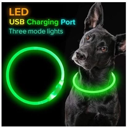Led Light Dog Collar Detachable Glowing USB Charging Luminous Leash for Big Cat Collar Small Bright Labrador Pets Dogs Products BD0335 Pet Supplies Homes Other Pet Accessories on Carousell