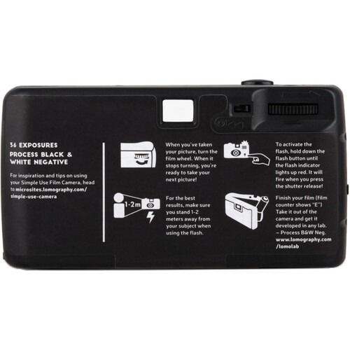 Lomography Simple Use Reloadable Black & White Film Camera, Photography ...