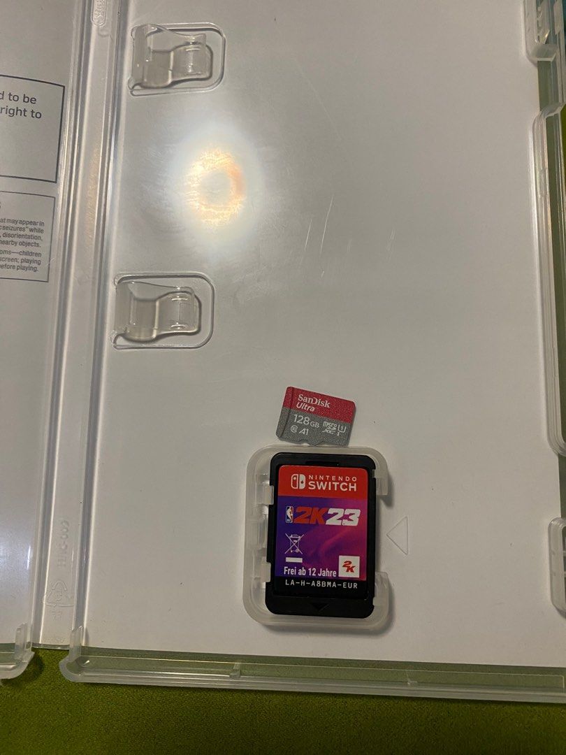 Nba 2k23 & Sandisk 128gb Micro SdCard Bundle (Category: Nintendo) located in Imus. Submitted by ShopCVT (Listing ID 1326121663, Image 2). Description: Nba 2k23 Sandisk 128gb Micro Sd Card 1.3k for both Plus shipping fee.