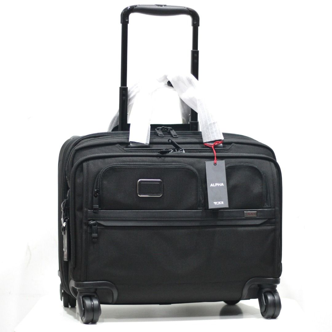 New Tumi 2603627D3 Alpha 3 Deluxe 4 Wheeled Laptop Case Brief 17 15.5 13 laptop bag pilot flight bag lawyer s bag overnight bag Everything Else on Carousell