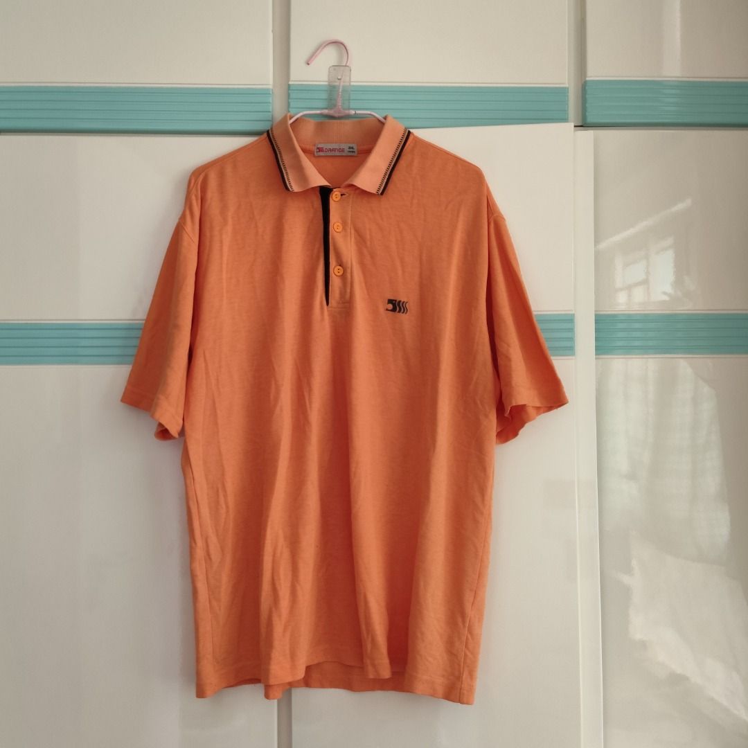 Orange Polo Shirt Size L T shirt Carousell