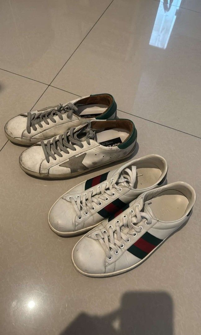 Original Used Gucci and Golden Goose Sneakers for Men