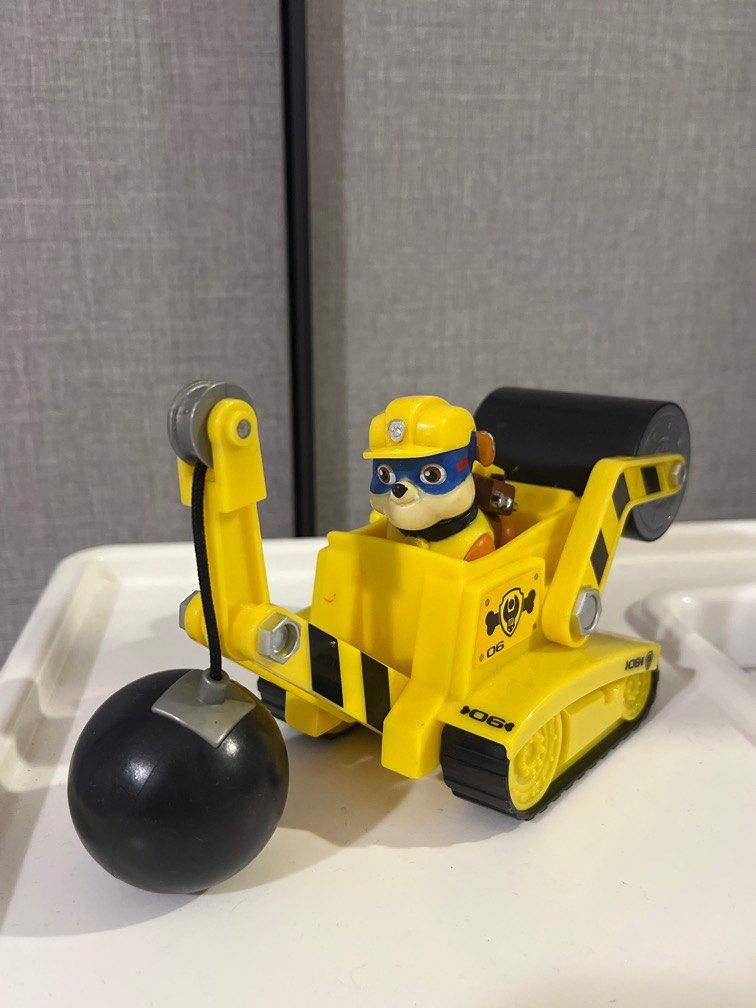 Paw Petrol Rubble Wrecking Ball car, Hobbies & Toys, Toys & Games on Carousell