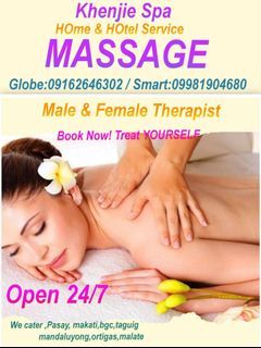 Relaxing massage Home service Makati Pasay bgc