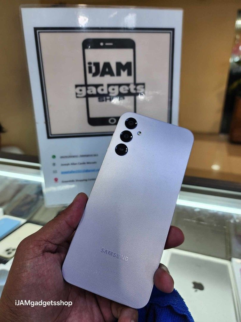 Samsung a14 (Category: Samsung) located in Pasig City. Submitted by ijamgadgets (Listing ID 1326022177, Image 1). Description: samsung a14 2ndhand 128gb unit only with case and charger we do cod and same day delivery can pick up in our store in greenhills Tapat ng admin office we accept credit card +% ggives+6% spaylater+6% accept trade in /swap call or txr 09297180543 09291593032.