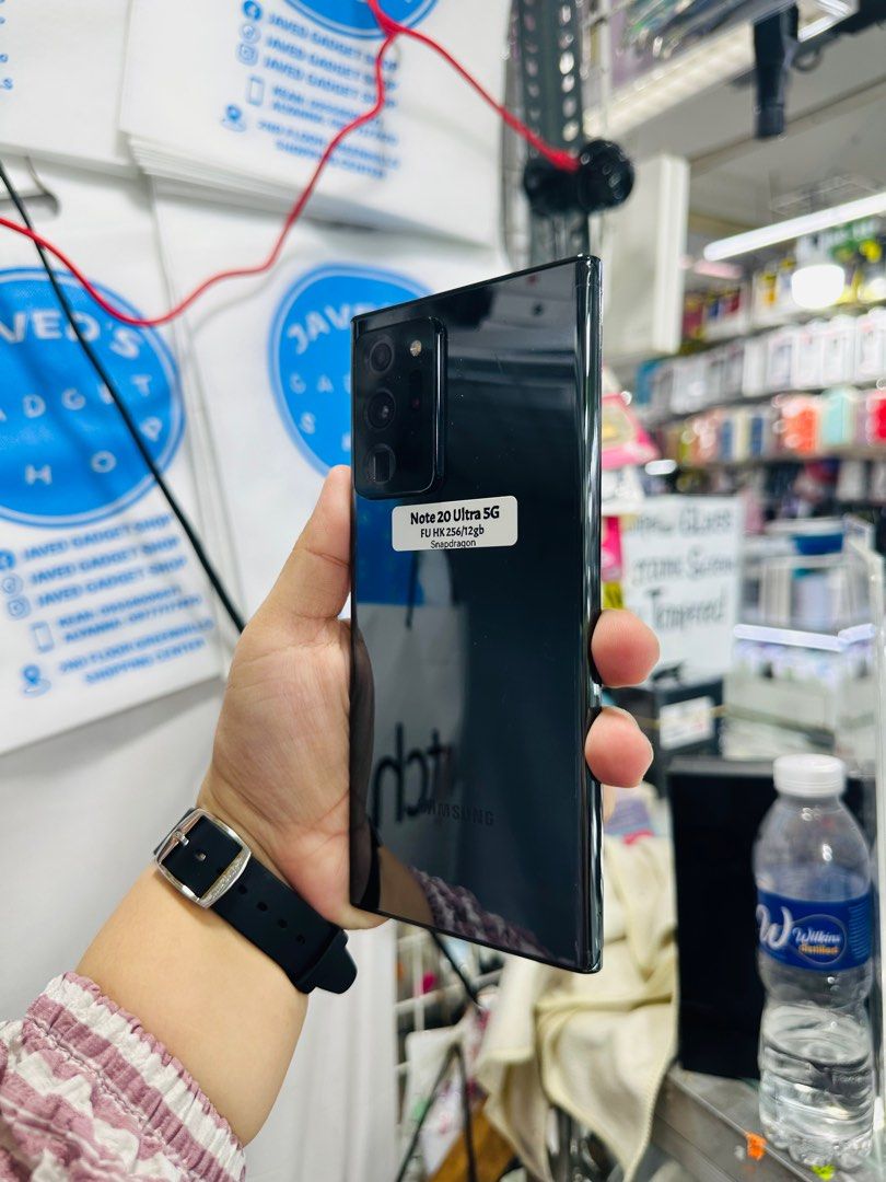 Samsung Note 20 Ultra 5G Snapdragon (Category: Samsung) located in San Juan City. Submitted by javedsgadgetshop (Listing ID 1326113580, Image 2). Description: OPEN FOR INSTALLMENT VIA CREDIT CARD/GGIVES/SPAY/BILLEASE & SWAP/TRADE-IN! BUY AND SELL! Quick Specs : Samsung Note 20 Ultra 5G (Snapdragon) •256gb •HK Variant •Good batt health •Factory Unlock •95% Smoothness •No hidden issue | No Repaired •100% Authentic | Not Refurbished •w/ OEM Charger 