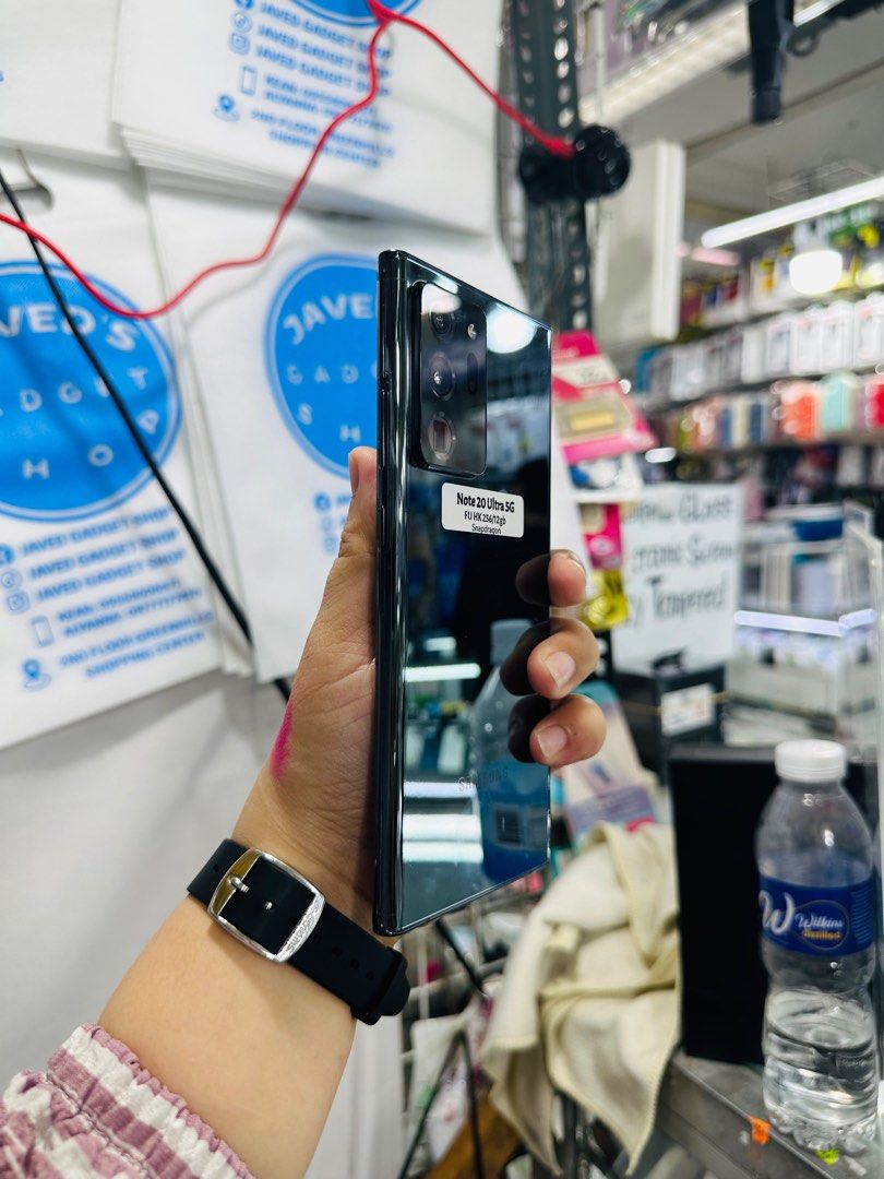 Samsung Note 20 Ultra 5G Snapdragon (Category: Samsung) located in San Juan City. Submitted by javedsgadgetshop (Listing ID 1326113580, Image 3). Description: OPEN FOR INSTALLMENT VIA CREDIT CARD/GGIVES/SPAY/BILLEASE & SWAP/TRADE-IN! BUY AND SELL! Quick Specs : Samsung Note 20 Ultra 5G (Snapdragon) •256gb •HK Variant •Good batt health •Factory Unlock •95% Smoothness •No hidden issue | No Repaired •100% Authentic | Not Refurbished •w/ OEM Charger 
