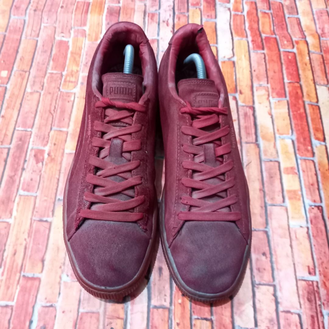 Puma suede emboss iced red top