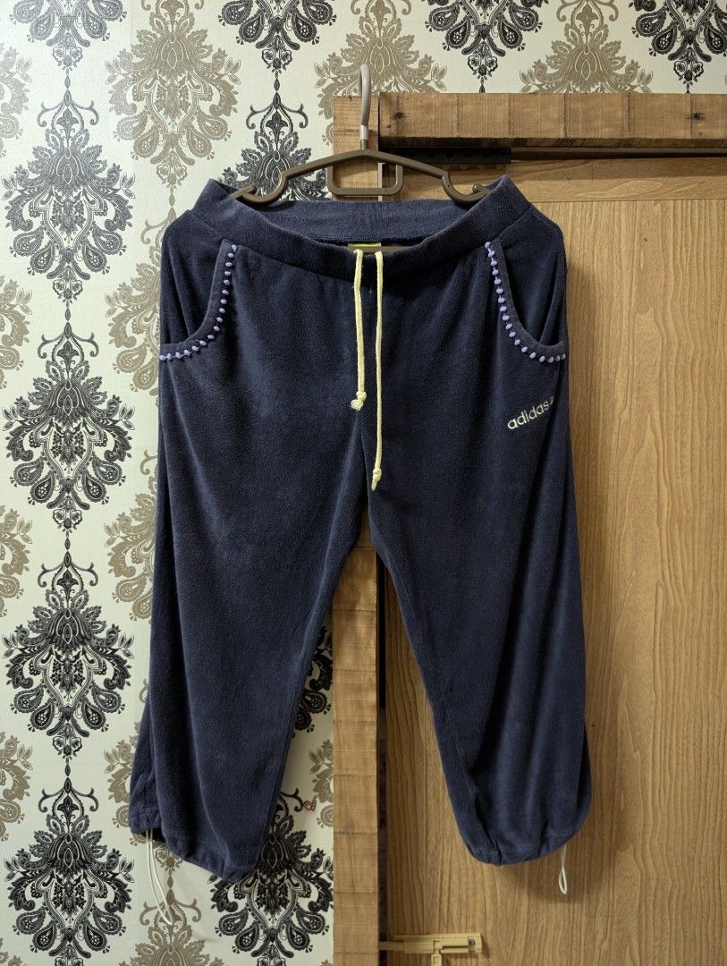 Size M Pinggang 28 Labuh 27 Adidas Neo Label Three Quarter Pants Fleece Track Casual Bottom Trouser Seluar Tiga Suku