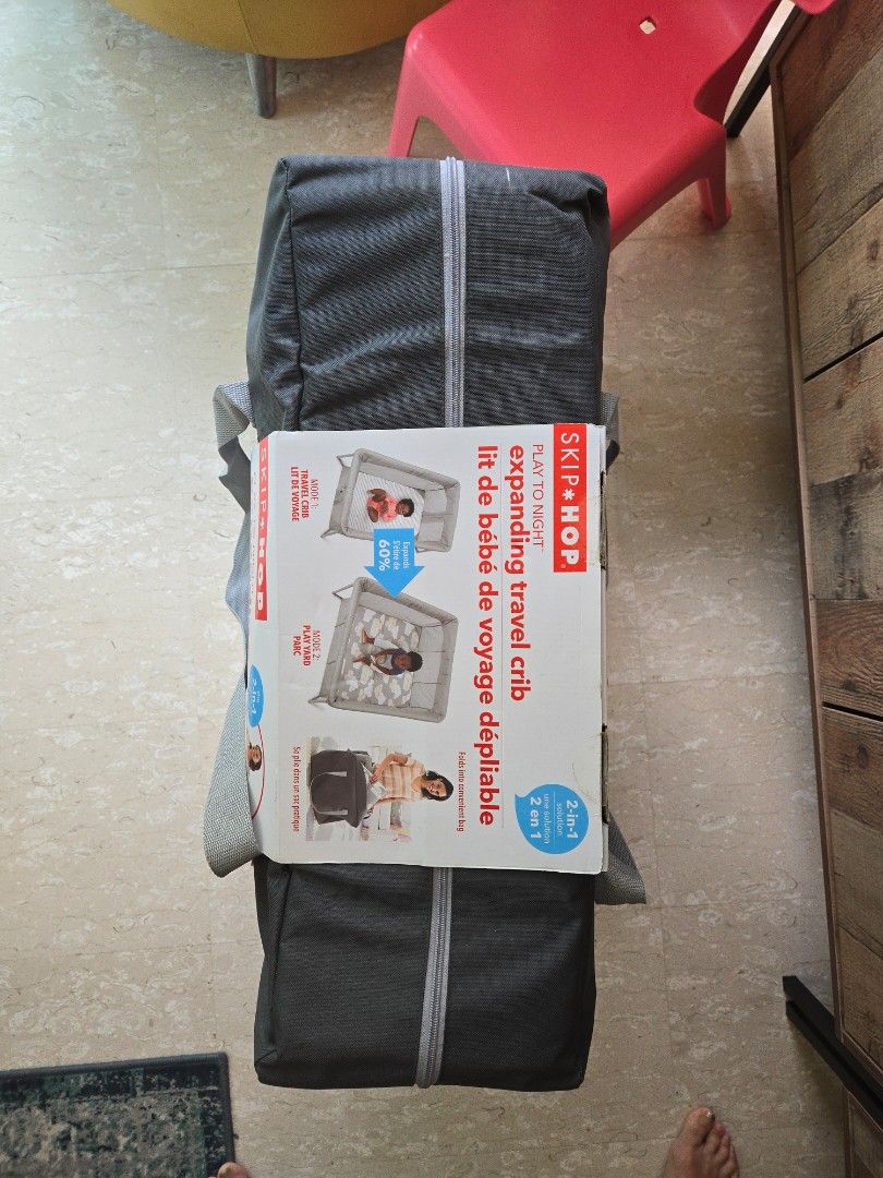 Skip Hop Play to Night Expanding Travel Crib Babies Kids Baby Nursery Kids Furniture Cots Cribs on Carousell