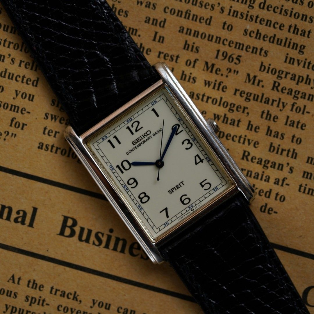 Smooth Second Hand Tank Seiko Quartz Contemporary Basic 5S21 5A00 Men s Fashion Watches Accessories Watches on Carousell