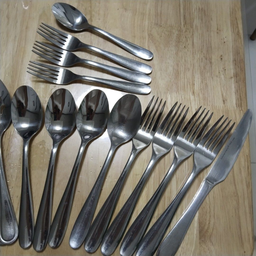 Stainless Steel Flatware Mixed Lot 16 pieces (Category: Dinnerware & Cutlery) located in San Jose. Submitted by salt02 (Listing ID 1326049953, Image 3). Description: 16 pcs from US quality stainless steel what you see is what you get in good condition.
