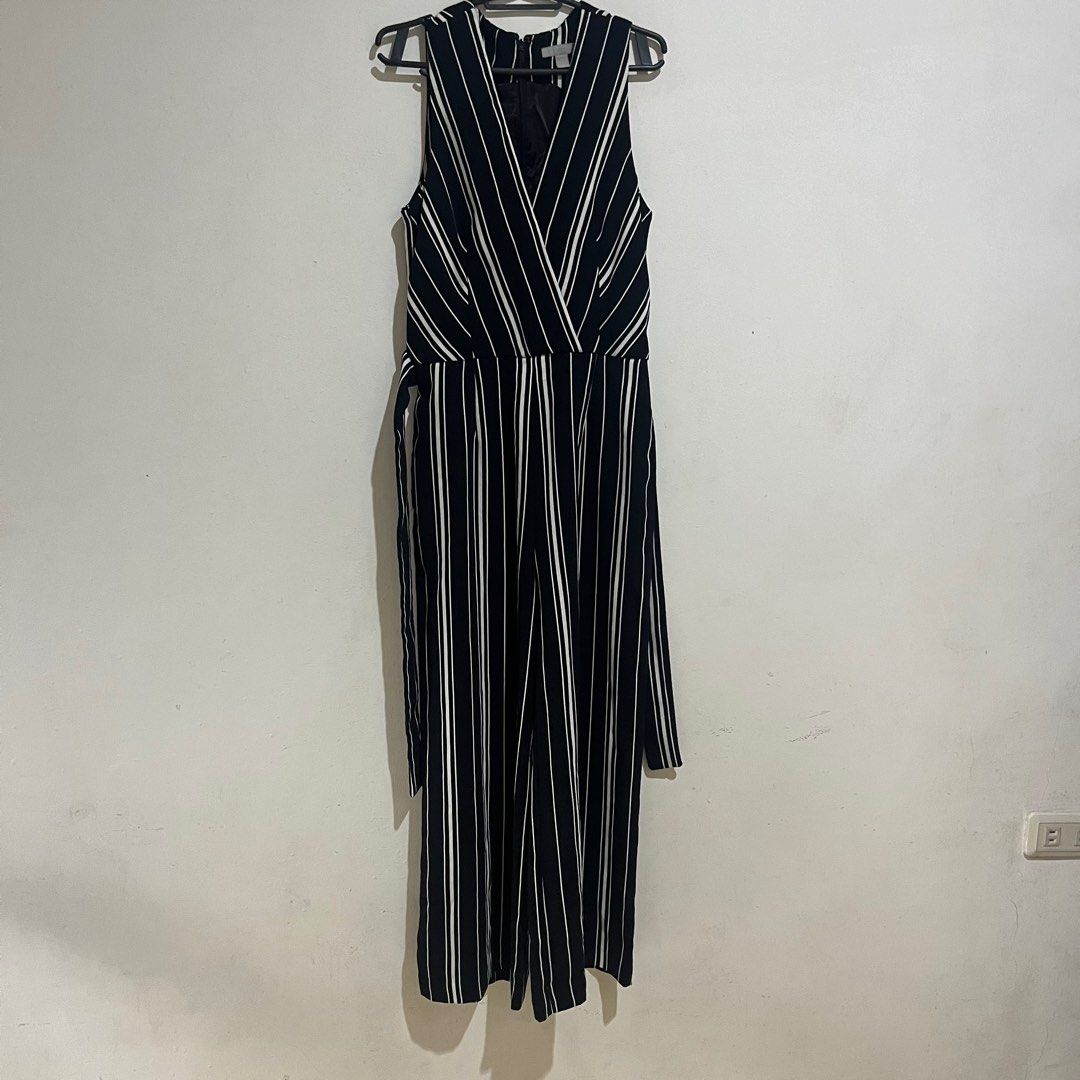 Striped Jumpsuit Women s Fashion Dresses Sets Jumpsuits on Carousell