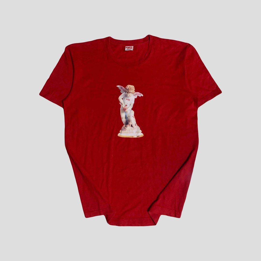 Supreme Cupid Red Tee Men s Fashion Tops Sets Tshirts Polo Shirts on Carousell