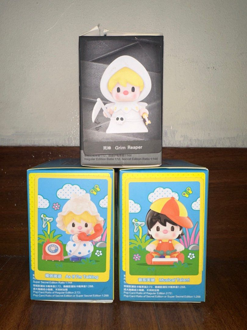 Sweet Bean Halloween/ Growth Illustration (Category: Designer & Blind Box Toys) located in Manila. Submitted by asramos02 (Listing ID 1326077906, Image 1). Description: Sweetbean for sale DM for details Halloween: Grim Reaper Growth: As if i’m talking, musical talent Please contact via message if urgent.