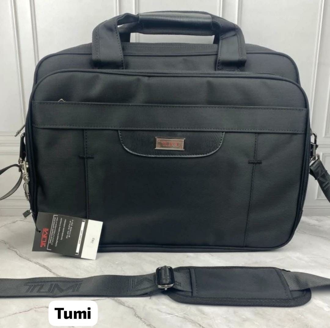 TAS KANTOR TUMI Briefcase Black Canvas