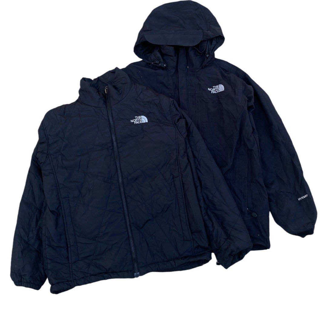 The North Face Jacket M Volcano Hyvent Black Original, Fesyen Pria