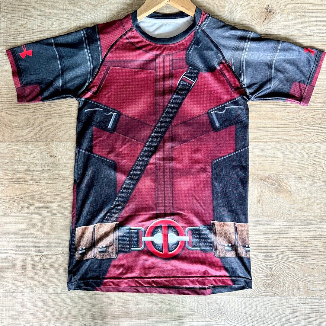 UA Under Armour Marvel Deadpool Cosplay compression top