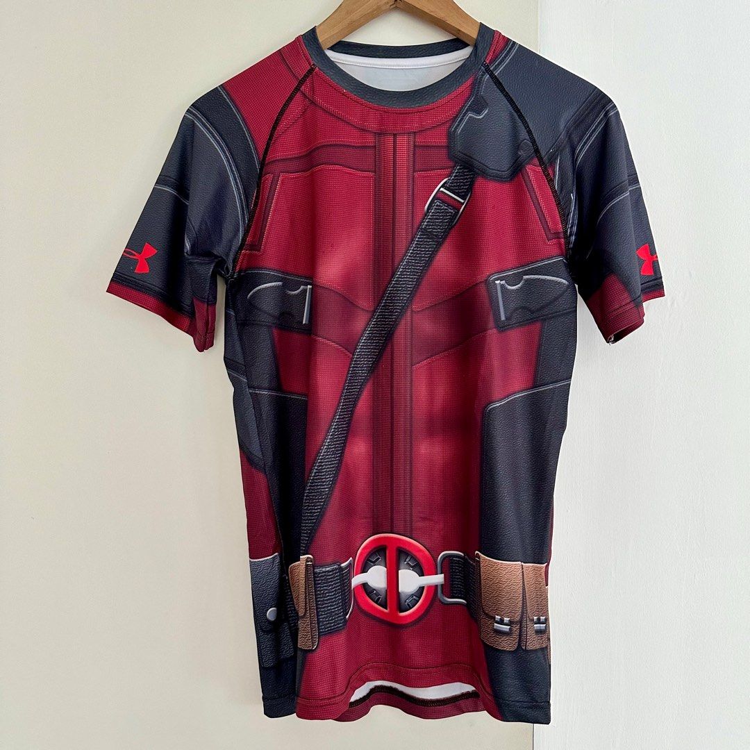 UA Under Armour Marvel Deadpool Cosplay compression top