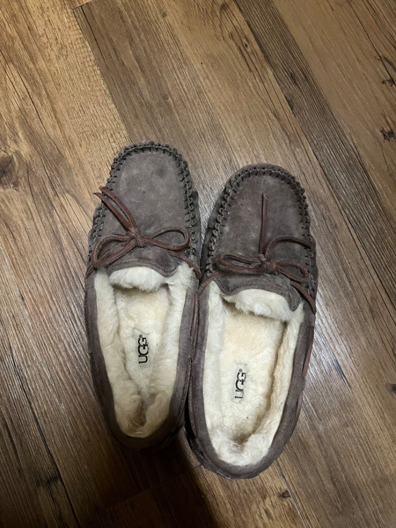 UGG Australia Espresso Brown Dakota Moccasins Slippers Women s Fashion Footwear Flats on Carousell