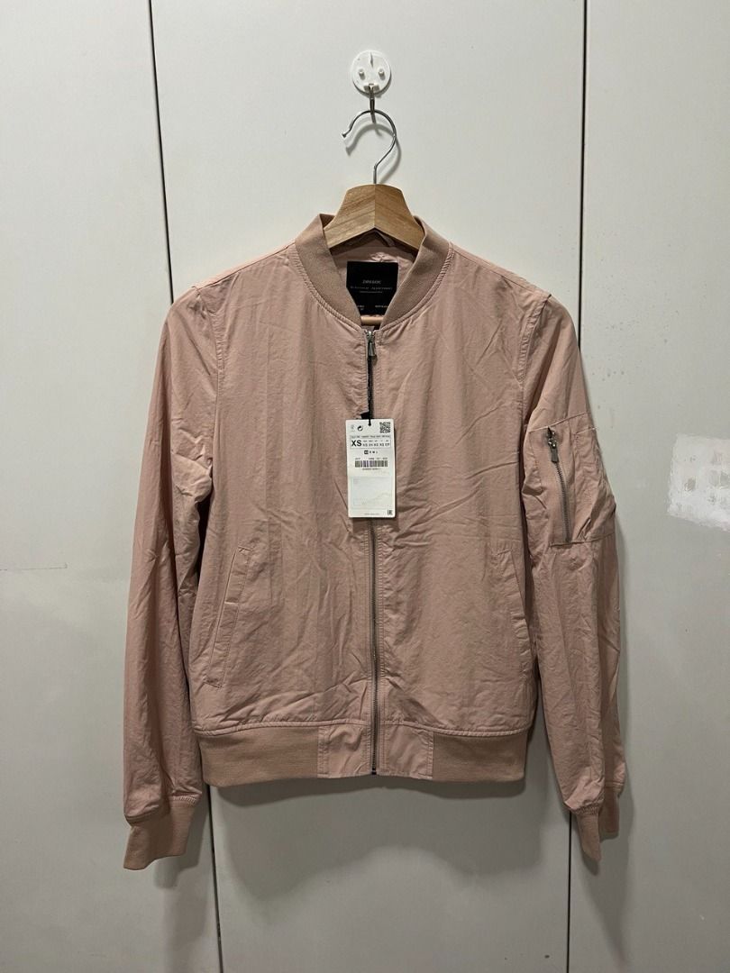 Zara pink bomber jacket on sale