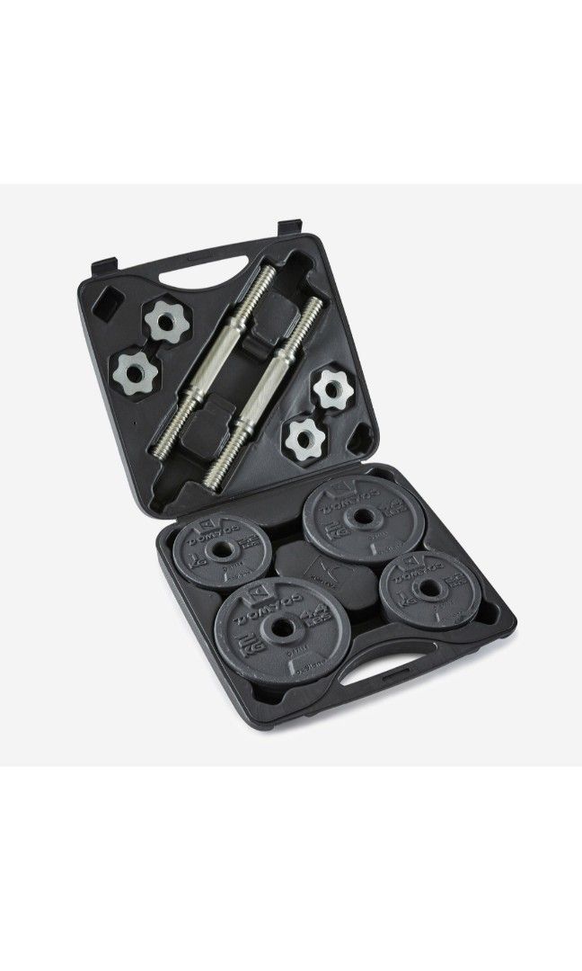 10kg Decathlon Dumbbells Sports Equipment Exercise Fitness Weights Dumbells on Carousell
