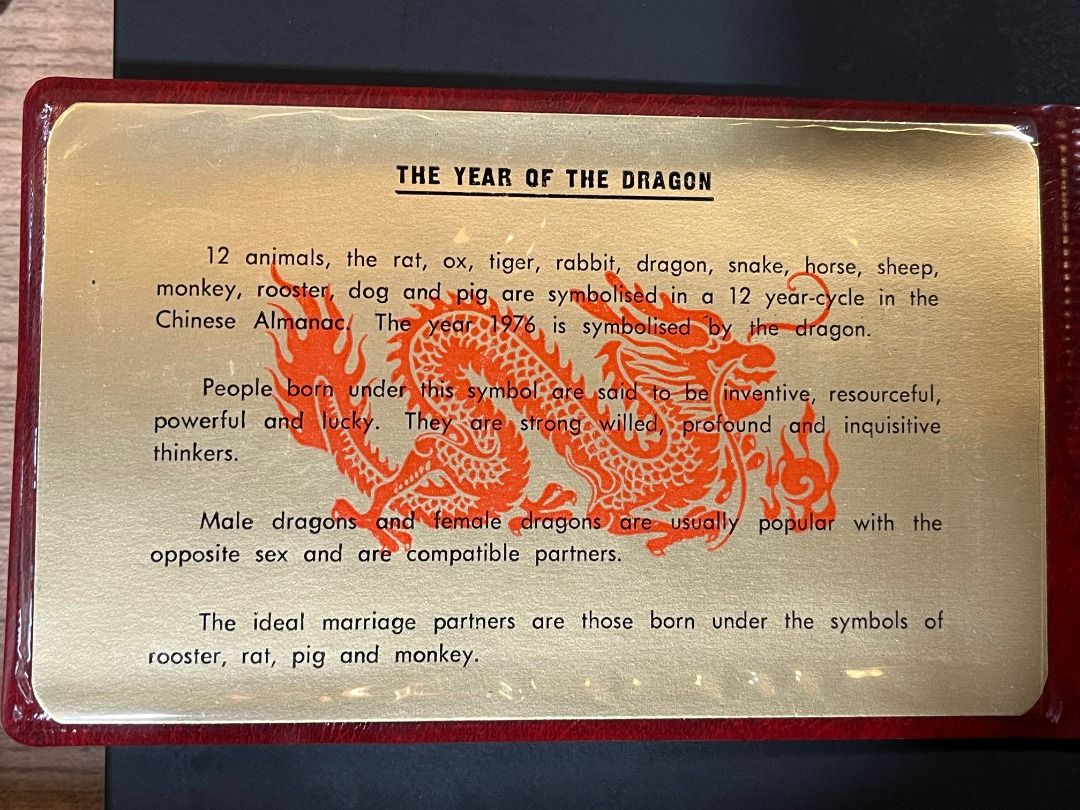 1976 Singapore MINT LionHead Dollar Coin Set Dragon Year Currency 1976 新加坡硬币一元狮子头造币厂硬币套装, Hobbies & Toys, Memorabilia & Collectibles, Currency on  Carousell