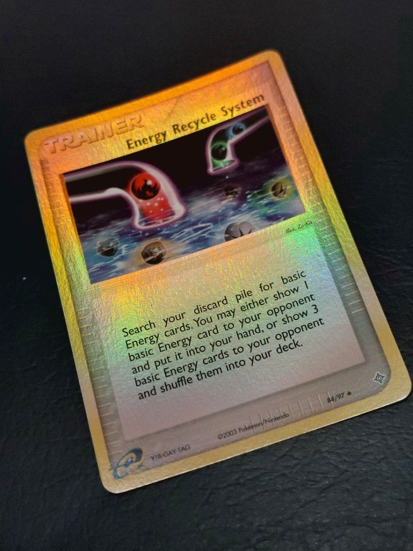 VINTAGE] 2003 Pokemon TCG EX DRAGON Energy Recycle System Reverse Holo  Trainer Card, Hobbies & Toys, Toys & Games on Carousell