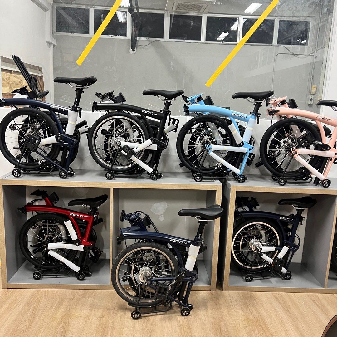 3sixty foldable bike trifold folding bicycle foldie internal or external gear