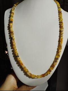 约6mm天然俄料方块白蜡奥利奥蜜蠟頸鏈 （58cm長）C107064232871244801110